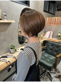 大人可愛い♪丸みショートヘア