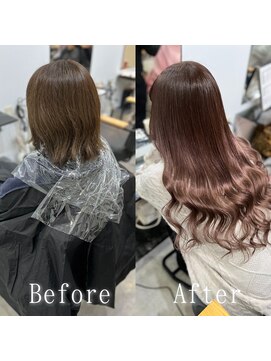 あるじゃんすー 岡山店 パープルブラウン#シールエクステ#ピンクブラウン#韓国#岡山