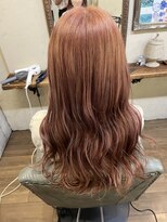 ベレッタ 枚方店(veretta.)&nbsp;水素カラー×ピンクベージュ　山本綾香/ハイトーン/ブリーチ