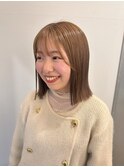 切りっぱなしボブ/ワイドバング/前髪/原宿神宮前