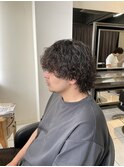 波巻きパーマ ツイストスパイラル ウルフパーマ メンズウルフ