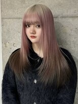 ソル オモテサンドウ 表参道 青山(SOL . OMOTESANDO)&nbsp;ミルクティーベージュダブルカラーインナーカラーハイライト