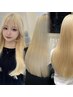 premium カラー＋ケアブリーチ　￥18900
