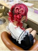 とにかくカワイイ『三つ編みハート団子ツインテール』