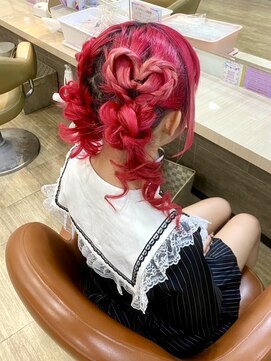 アップスニニー(up's niny) とにかくカワイイ『三つ編みハート団子ツインテール』