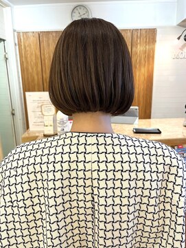 モリオ フロム ロンドン 大宮2号店(morio from London) ミニボブ×ハイライトカラー