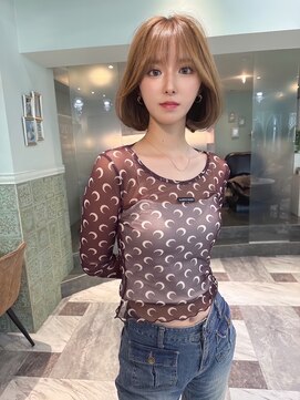 ロンド ロビン 栄(Lond robin) 韓国/前髪/縮毛矯正/レイヤー/ショートボブ