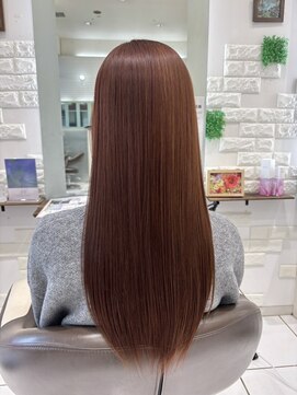 ヘアー＆メイク ルナルナ 明和店　HAIR＆MAKE LUNA LUNA ピンクオレンジ