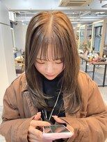 パーク(PARK) 顔まわりレイヤー×オリーブカラー◎