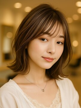 アトリエナガノツー 千葉富士見店(atelier nagano 2) ハイライトカラー/くびれヘア/レイヤーパーマ[千葉駅]