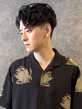 シック(chic.) ハンサムショート×スパイラルパーマ×ニュアンスパーマ