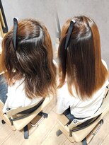 美容室 アクター 艶々ストレート