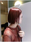 ブリーチ無しで作る赤髪