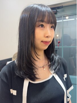 ヒョンミョン ライズバイレボ 柏西口店(hyon myon/RISEbyREVO) レイヤーカット/透明感カラー/暗髪/艶髪