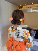 ツインアレンジ/浴衣ヘア