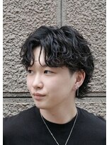 メンズギフト(men's GIFT)&nbsp;ツーブロックシャドウパーマメンズマッシュウルフ