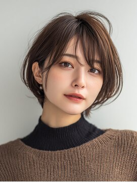 ロディーナコク 大口 新子安(rodina.coc) 黒髪カタログ/クラゲヘアー/オリーブグレー/大口子安新子安横浜