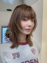 サンクプロジェクト(cinq PROJECT)&nbsp;ミルクティーヘーゼルラベンダーベージュブラウンレイヤーカット