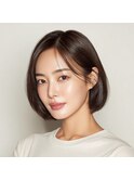 大人かわいい艶髪ボブヘアー