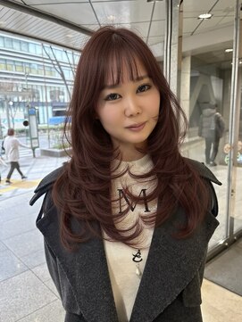 エッセンザ 梅田(ESSENZA) 韓国レイヤー海外レイヤーカットミディアムレイヤーダブルカラー