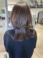 シェノン 赤羽店(CHAINON)&nbsp;くびれセミディココアブラウンウルフレイヤースタイル赤羽美容室