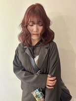 ニコフクオカヘアーメイク(NIKO Fukuoka Hair Make)&nbsp;【NIKO】ブリーチなしダブルカラー／ピンクベージュ／暖色カラー