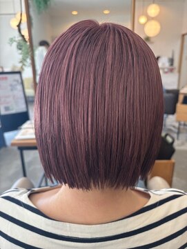 ボンドヘアステージ 良福寺店(BOND hair stage) さくらベージュで叶える大人可愛いボブ｜透明感とツヤを楽しむ