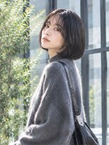 ドット ヘアー(dot.hair)&nbsp;ワンカールボブ / シースルーバング / 暗髪ボブ
