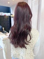 キャアリー(Caary)&nbsp;福山人気10代20代ブリーチなし高発色ツヤカラーカシスピンク小顔