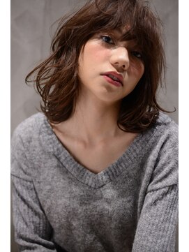 ネルバイグリーン(Nelle by green) nuance perm×フワbang♪midi