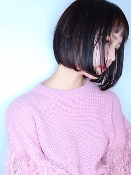 ラウンジ モリオ イケブクロ(Lounge MORIO Ikebukuro) 【morio池袋】黒髪前下がりショートボブ♪