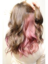 シェルティ フィエル(Shelltie Fiel)&nbsp;マーメイドピンク×ハニーベージュ☆インナーカラー