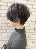 大人可愛い/ショートボブ/小顔/スリークボブ/外ハネボブ【江角】