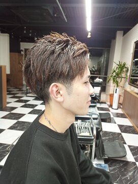 モリゲン フェローシップ レグ(MORIGEN fellowship REGU) かき上げソフトフェードツーブロック　ショート