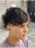 ミディアムマッシュショート