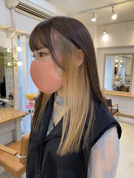 レンク(LENC) インナーカラー×ダブルカラー