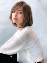 オースティン 流山おおたかの森(AUSTIN)&nbsp;大人かわいい前髪セシルカットココアブラウンフリンジウェーブ