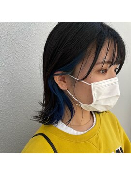 エイト 沖縄豊崎店(EIGHT toyosaki) 【EIGHT 豊崎】お客様スタイル_チラ見せモードなディープブルー