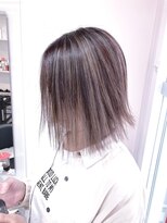 ヘアーライズ 池袋東口店(hair RISE)&nbsp;酸性ストレートパーマハイライトシャドールーツシルバーアッシュ