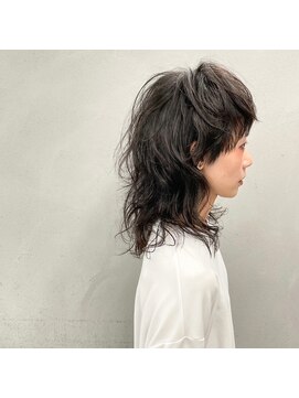 タグ(#tag) #ロングウルフ×黒髪