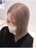 3582シルキーベージュ艶髪オルチャンヘアタンバルモリボブ