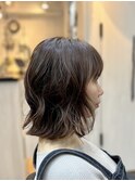 ナチュラルブラウン×人気ボブスタイル