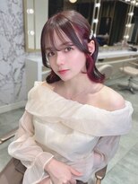 アマンドール(Aman D'or)&nbsp;艶感のあるガーリースタイル#イヤリングカラー #ワインレッド