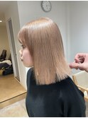 前髪/マチルダボブ/ピンクベージュ/インナーグレージュ/ベージュ