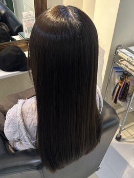 ヘアアンドメイク スタジオ ラプラス(HAIR&MAKE STUDIO rapLus)の写真/"METEO"シリーズで髪質改善！頑固なくせ毛やうねりも扱いやすく、毛先まで手触りの良い質感に♪