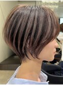 10代20代30代小顔顔まわり似合わせ耳かけショート