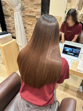 グレースバイハピネス(grace by happiness) 髪質改善 縮毛矯正 韓国レイヤー ベージュ 暗めカラーグレージュ