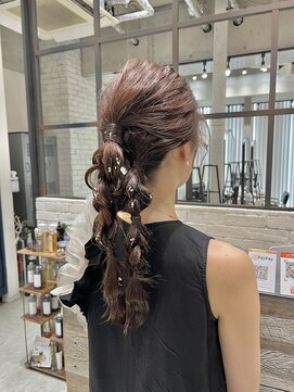 フェリア 渋谷(Feria) 【Feria】編みおろしヘア  福田沙也加