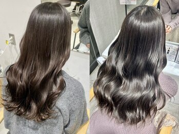 ビューバイネオリーブ 用賀店(Beau'r by neolive)の写真/自然な明るさで艶やかな大人の髪色へ♪白髪をぼかしてお洒落さもUPするハイライトカラー[用賀]
