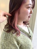 ヘアーデザイン シュシュ(hair design Chou Chou by Yone)&nbsp;インナーカラー/ピンクカラー/ボブ/福岡ボブ/20代/30代